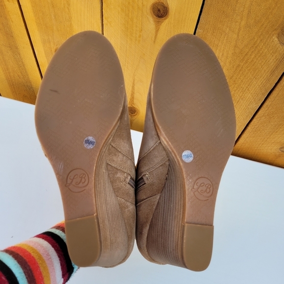 LUCKY BRAND SUEDE ANKLE WEDGE BOOTIES SZ 10 - Picture 10 of 16